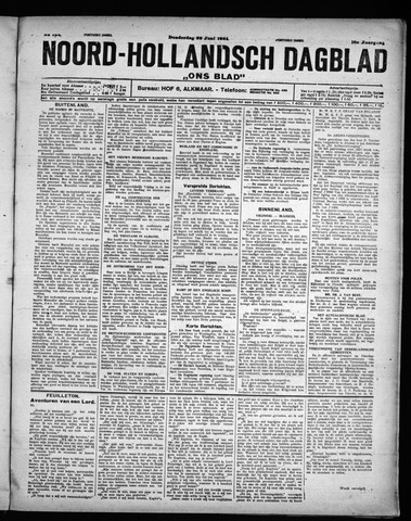 Noord-Hollandsch Dagblad : ons blad 1924-06-26
