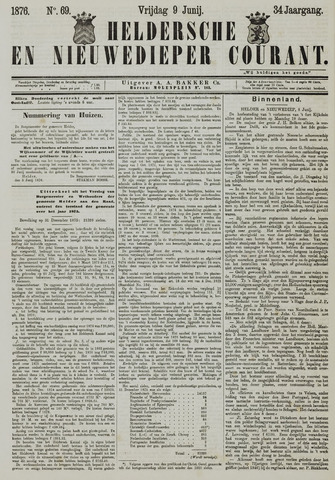 Heldersche en Nieuwedieper Courant 1876-06-09