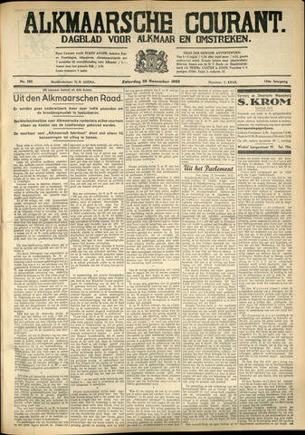 Alkmaarsche Courant 1932-11-26