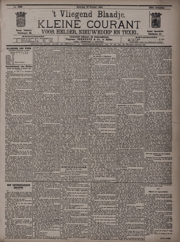 Vliegend blaadje : nieuws- en advertentiebode voor Den Helder 1895-10-19