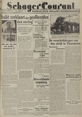 Schager Courant 1940-06-11