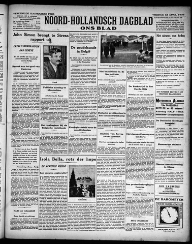 Noord-Hollandsch Dagblad : ons blad 1935-04-12