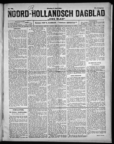 Noord-Hollandsch Dagblad : ons blad 1923-06-05