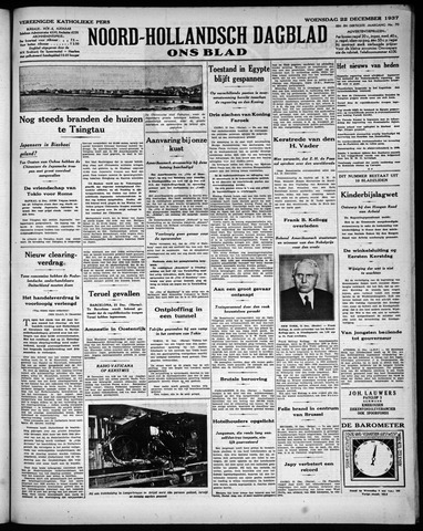 Noord-Hollandsch Dagblad : ons blad 1937-12-22