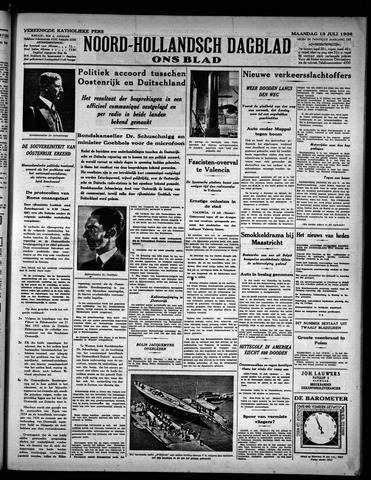 Noord-Hollandsch Dagblad : ons blad 1936-07-13