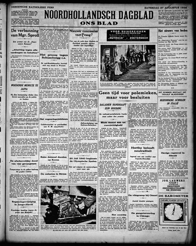 Noord-Hollandsch Dagblad : ons blad 1938-08-27