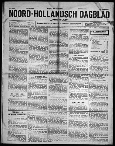 Noord-Hollandsch Dagblad : ons blad 1923-06-29