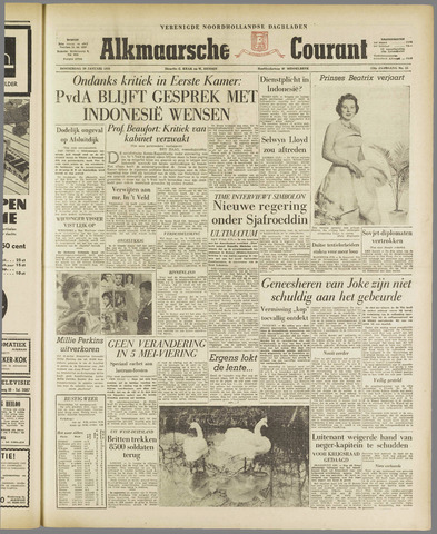 Alkmaarsche Courant 1958-01-30
