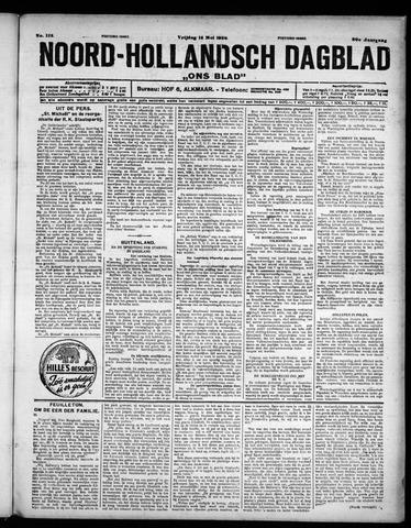 Noord-Hollandsch Dagblad : ons blad 1926-05-14