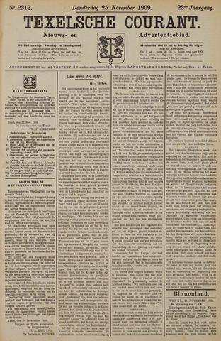 Texelsche Courant 1909-11-25