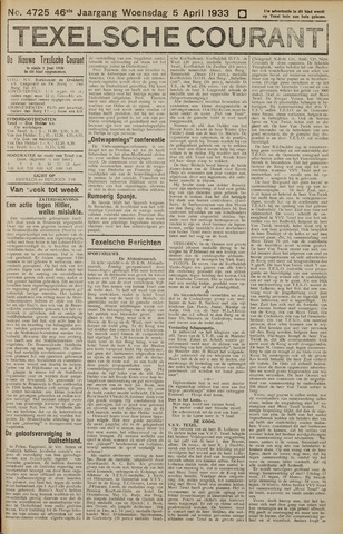 Texelsche Courant 1933-04-05