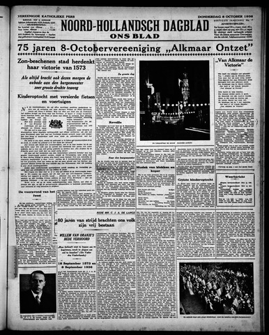 Noord-Hollandsch Dagblad : ons blad 1936-10-08
