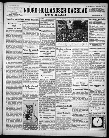 Noord-Hollandsch Dagblad : ons blad 1932-06-09
