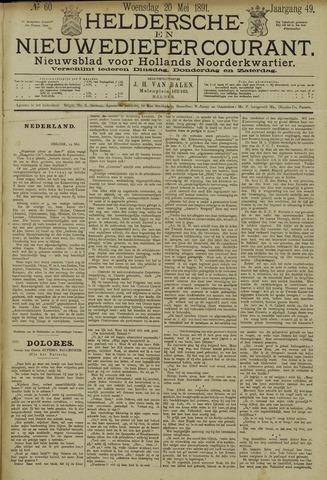 Heldersche en Nieuwedieper Courant 1891-05-20