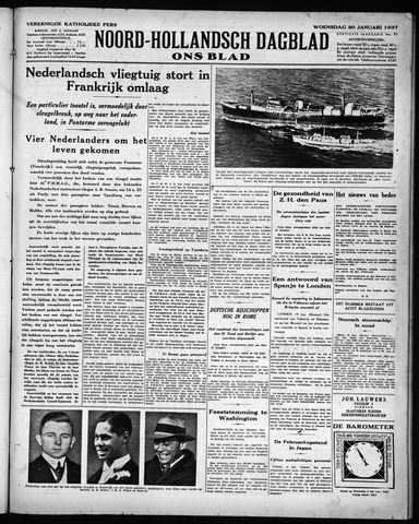 Noord-Hollandsch Dagblad : ons blad 1937-01-20