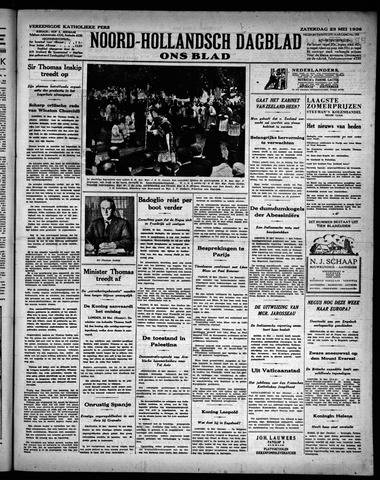 Noord-Hollandsch Dagblad : ons blad 1936-05-23