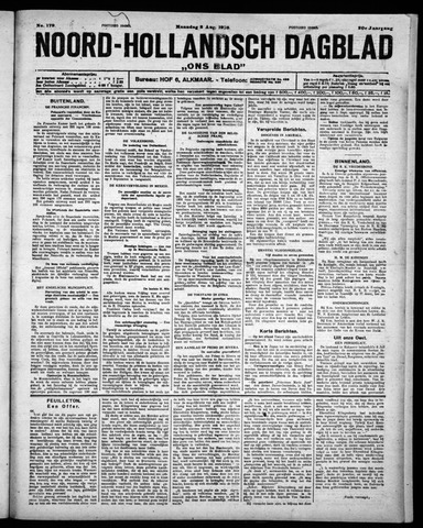 Noord-Hollandsch Dagblad : ons blad 1926-08-02
