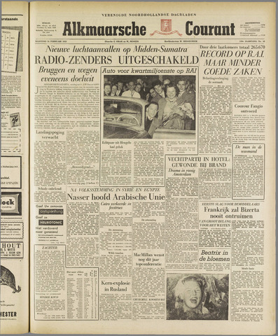 Alkmaarsche Courant 1958-02-24