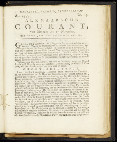 Alkmaarsche Courant 1799-11-25