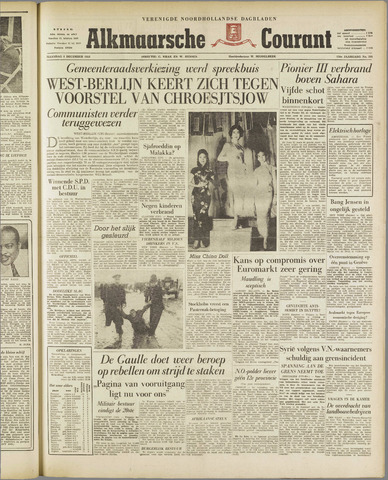 Alkmaarsche Courant 1958-12-08
