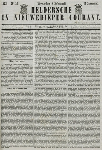 Heldersche en Nieuwedieper Courant 1873-02-05