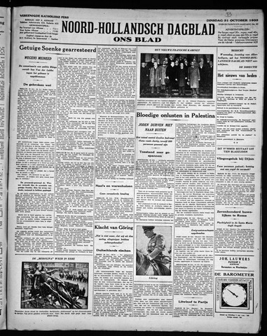 Noord-Hollandsch Dagblad : ons blad 1933-10-31