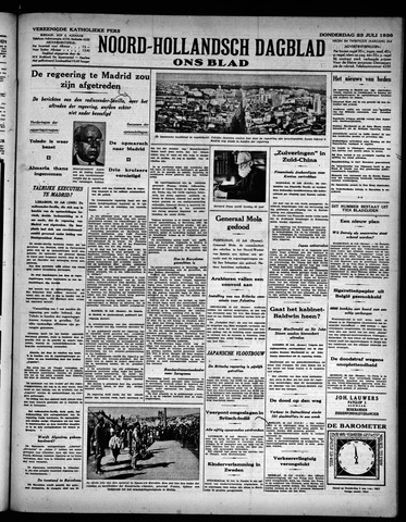 Noord-Hollandsch Dagblad : ons blad 1936-07-23