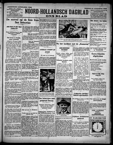 Noord-Hollandsch Dagblad : ons blad 1936-08-21