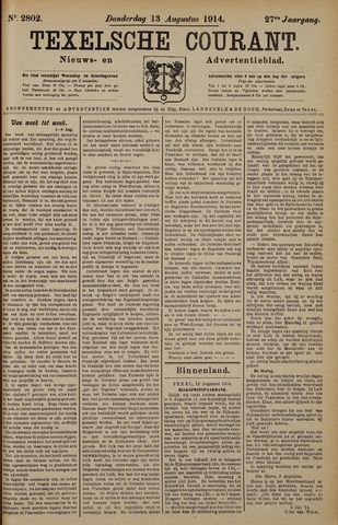 Texelsche Courant 1914-08-13