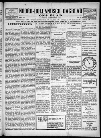 Noord-Hollandsch Dagblad : ons blad 1931-09-05
