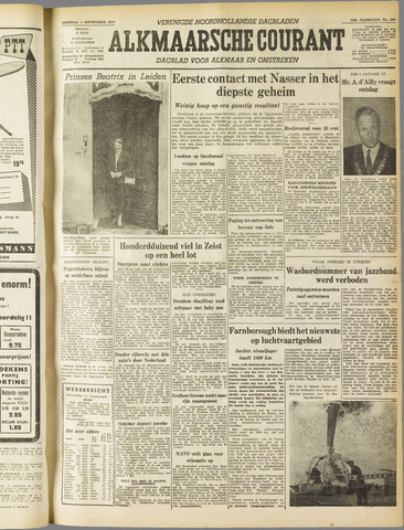Alkmaarsche Courant 1956-09-04