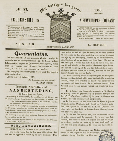 Heldersche en Nieuwedieper Courant 1860-10-14