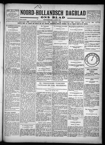 Noord-Hollandsch Dagblad : ons blad 1931-06-04