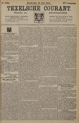 Texelsche Courant 1914-07-16