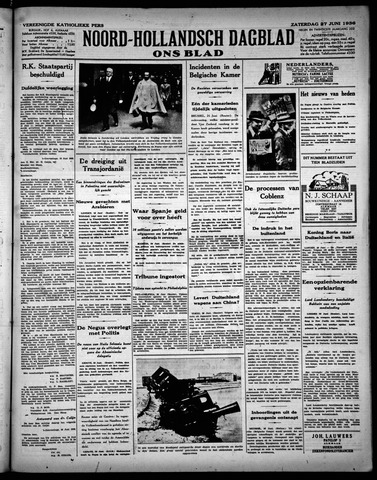 Noord-Hollandsch Dagblad : ons blad 1936-06-27