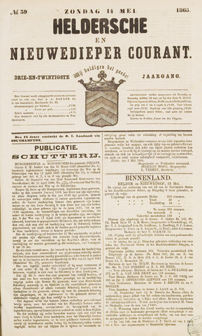 Heldersche en Nieuwedieper Courant 1865-05-14