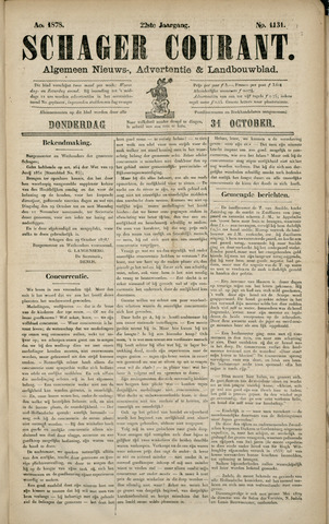 Schager Courant 1878-10-31