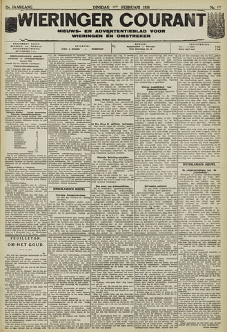 Wieringer courant 1934-02-27