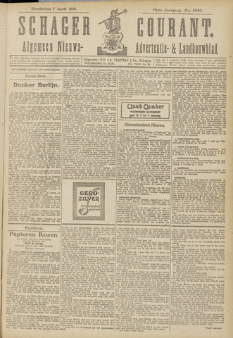 Schager Courant 1927-04-07