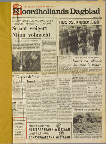 Noordhollands Dagblad : dagblad voor Alkmaar en omgeving 1970-07-01