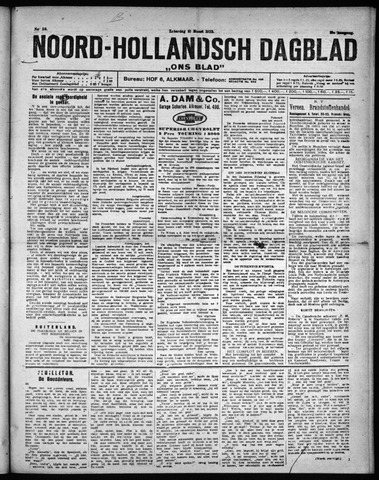 Noord-Hollandsch Dagblad : ons blad 1923-03-10