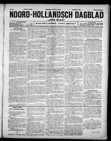 Noord-Hollandsch Dagblad : ons blad 1925-03-02