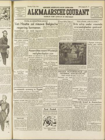 Alkmaarsche Courant 1952-01-14