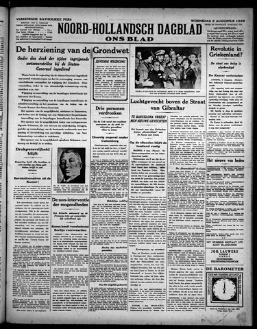 Noord-Hollandsch Dagblad : ons blad 1936-08-05