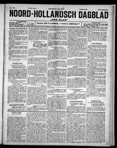 Noord-Hollandsch Dagblad : ons blad 1926-07-31
