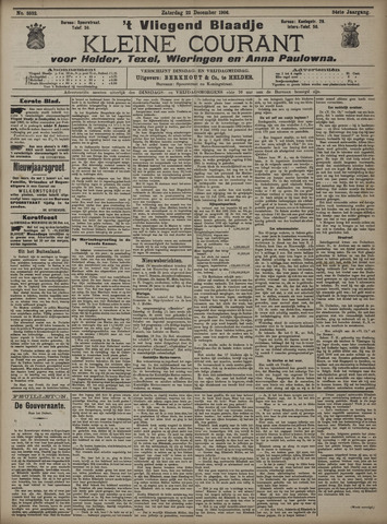 Vliegend blaadje : nieuws- en advertentiebode voor Den Helder 1906-12-22