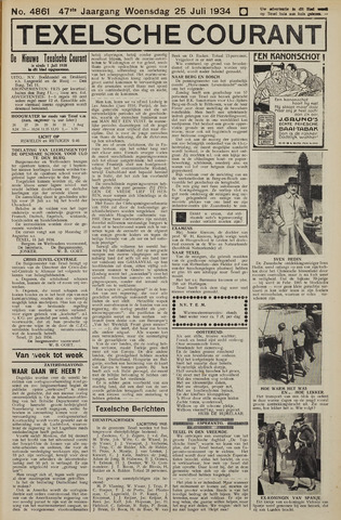 Texelsche Courant 1934-07-25