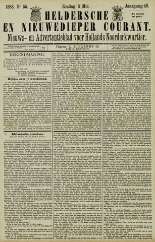 Heldersche en Nieuwedieper Courant 1888-05-06