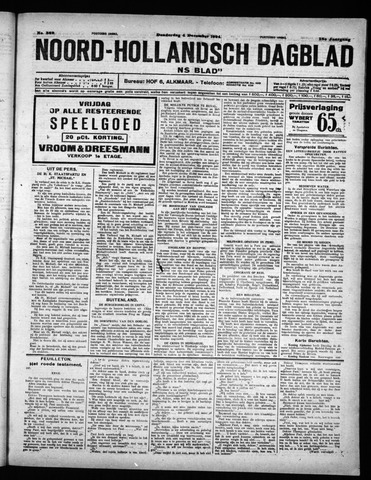 Noord-Hollandsch Dagblad : ons blad 1924-12-04