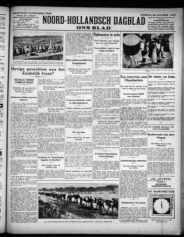 Noord-Hollandsch Dagblad : ons blad 1935-10-22
